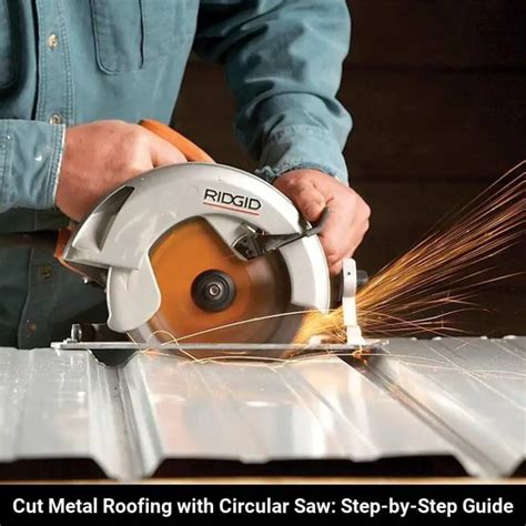 cutting metal roof with circular saw